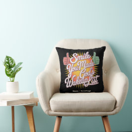 Almofada Sorria! Você fez Design de Uplifting List de Deus