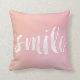 Almofada Sorriso 16" da aguarela x 16" travesseiro