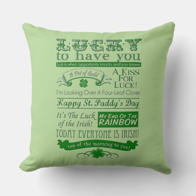 Almofada Sorte Ter Você (Frente)