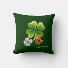 Almofada Sortudos Charms Tricolor Shamrocks Rua. Dia de Pat