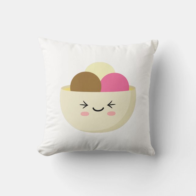 Almofada Sorvete Kawaii (Frente)