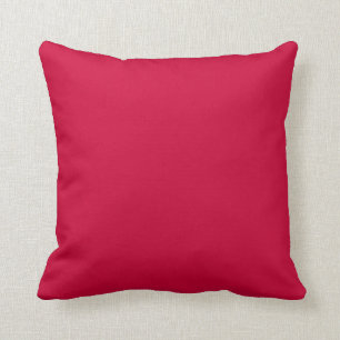 Almofada Sotaque decorativo cor-de-rosa de framboesa sólida