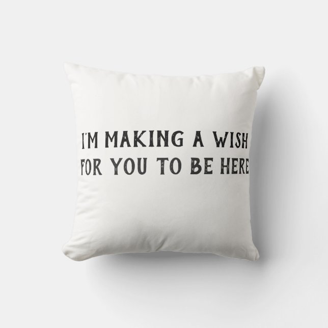 Almofada Sou fazer Travesseiro de desejo (Frente)