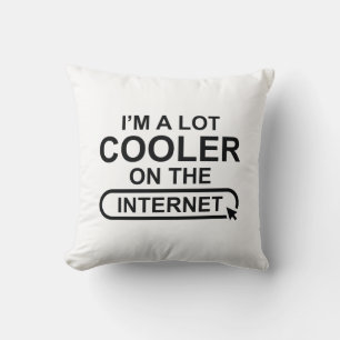 Almofada Sou muito mais legal na Internet
