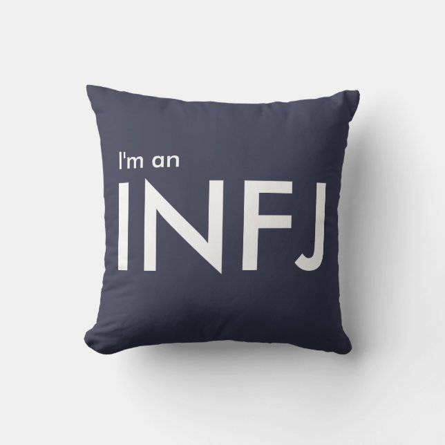 Almofada Sou um INFJ - Personalidade Tipo (Frente)