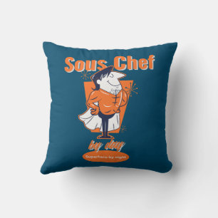 Almofada Sous Chef by Day, Super-herói da Noite