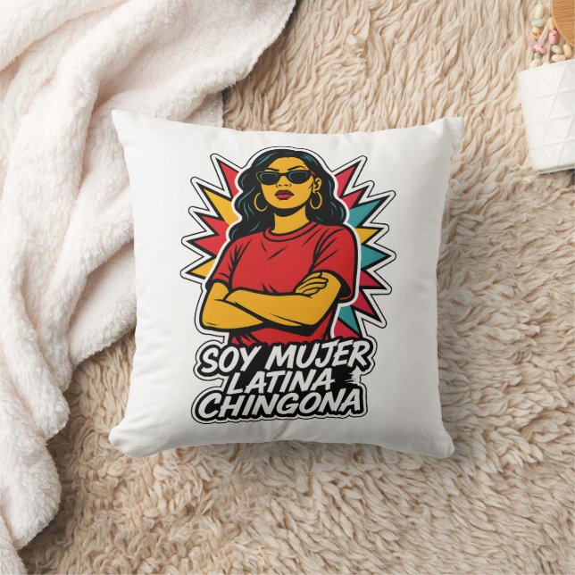 Almofada Soy Mujer Latina Chingona-Bold Empoderada Latina (Cobertor)
