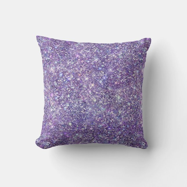 Almofada Sparkle de Confetti Roxo (Frente)