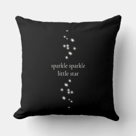 Almofada Sparkle Sparkle Little Star Black Starlight