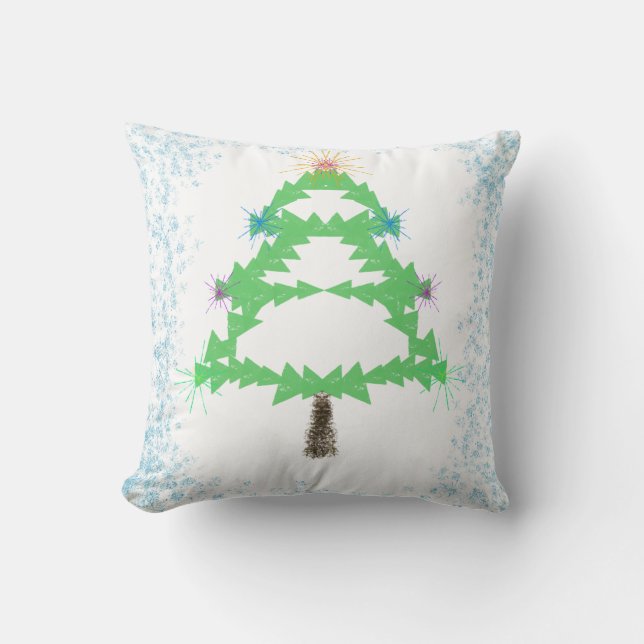 Almofada Sparkling Christmas Tree Throw Cushion (Frente)