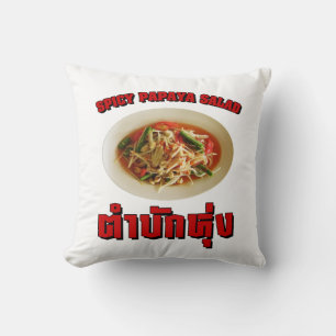 Almofada Spicy Papaya Salad [Tam Mak Hung] Dialeto Isaan