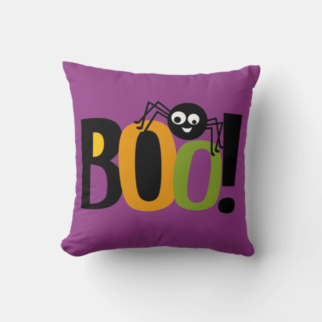Almofada Spider BOO Halloween (Frente)