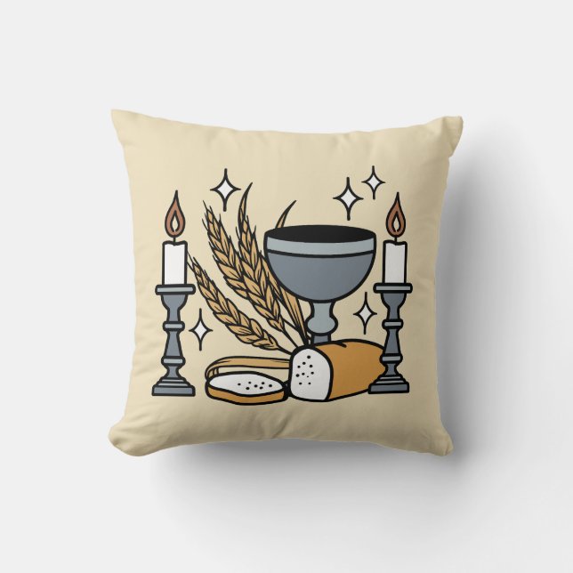 Almofada Spiritual Faith and Grace – Uplifting Christian (Frente)