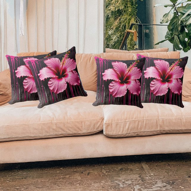 Almofada Splash de Hibiscus Vibrant (Criador carregado)