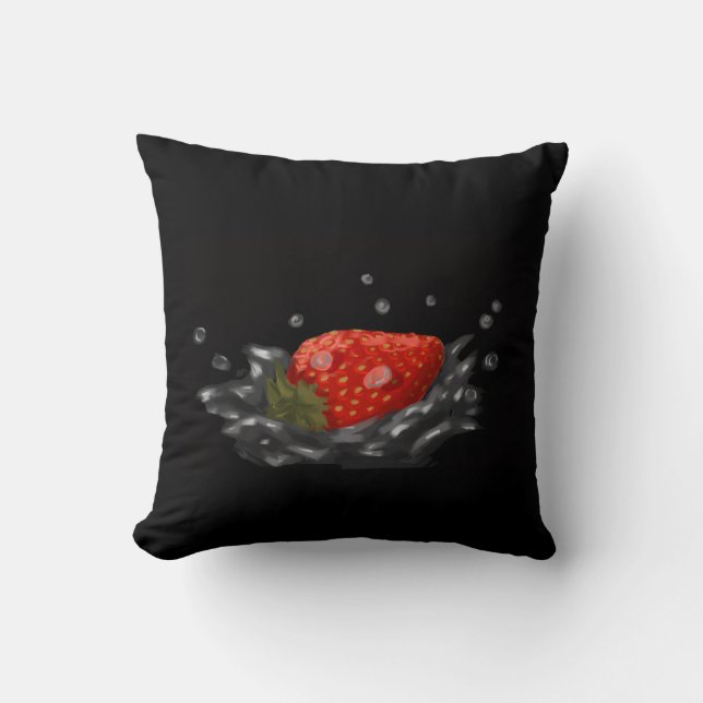 Almofada Splashing strawberry (Frente)