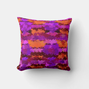Almofada Splatters of Purple and Orange American MoJo Pillo