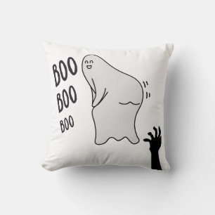 Almofada Spooky Boo Ghost Halloween Engraçado Camisa Novelt