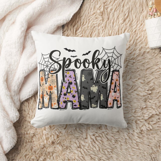 Almofada Spooky Mama – Halloween Fofo para Mães (Cobertor)
