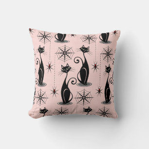 Almofada Spooky Meow Retro Atomic Cats
