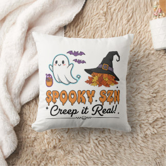 Almofada Spooky Szn Fantasmas de Halloween – Cute Fall 