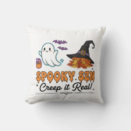 Almofada Spooky Szn Fantasmas de Halloween – Cute Fall