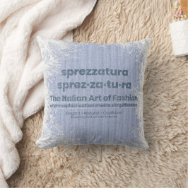 Almofada SPREZZATURA: A ARTE ITALIANA DA MODA-BlueDenim
