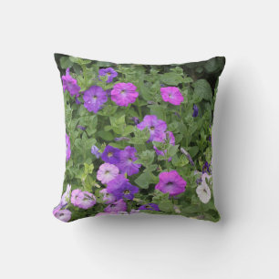 Almofada Spring Summer Floral Purple Petunia Flowers Gift