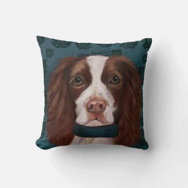 Almofada Springer Spaniel Inglês (Frente)