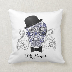 Almofada Sr. Bones Diversão Ornamentado Açúcar Design de