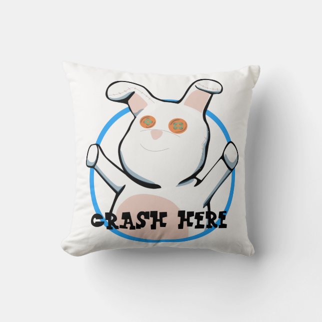 Almofada Sr. Bumbum Felpudo - Travar Aqui (Frente)