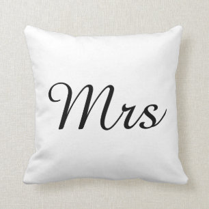 Almofada Sr. e Sra. casal de harmonização moderno elegant