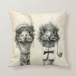 Almofada Sr. e Sra. Ostrich