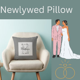 Almofada Sr. Elegante e Sra. Monograma