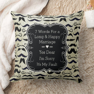 Almofada Sr. Mustache - Padrão do Hipster