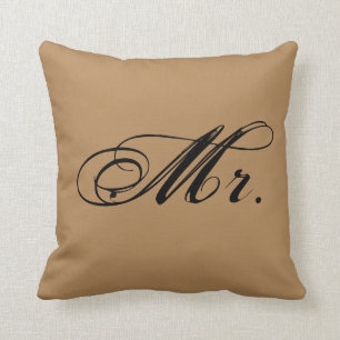 Almofada "Sr." travesseiro decorativo do acento (Brown)