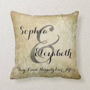 Almofada Sra. e casamento lésbica da Sra. Vestir-se