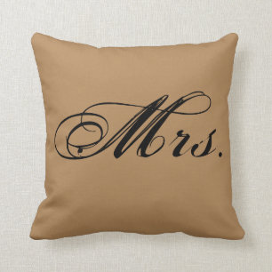 Almofada "Sra." travesseiro decorativo do acento (Brown)
