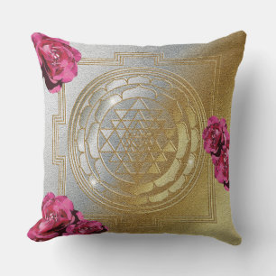 Almofada SRI YANTRA e o perfume dos rosas II - travesseiro