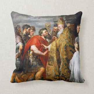 Almofada St Ambrose e imperador Theodosius Paul Rubens