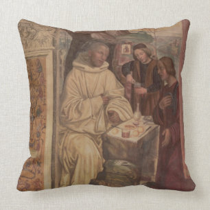 Almofada St. Benedict contra uma paisagem, da vida o