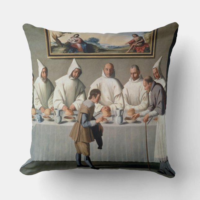 Almofada St. Hugh de Cluny (1024-1109) no Refectory de (Frente)