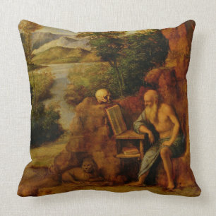 Almofada St Jerome, c.1500 (óleo no painel)
