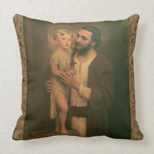 Almofada St Joseph & criança Jesus C. Bosseron Câmara