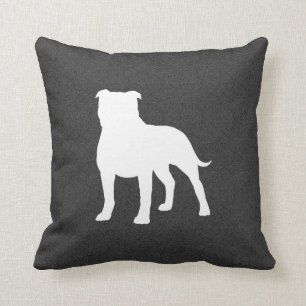 Almofada Staffordshire Bull Terrier Silhouette
