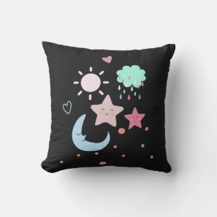 Almofada Star Moon - nuvem - coração bonito