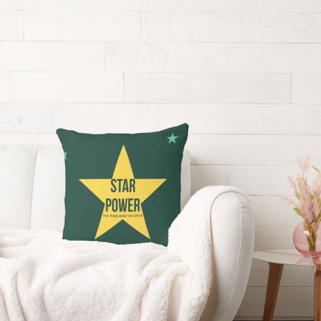 Almofada Star Power — 90s Retro Throw Pillow  (Sofá)