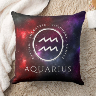Almofada Starfield Aquarius Water Bearer Western Zodiac
