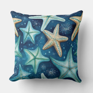 Almofada Starfish beach house throw pillow home decor