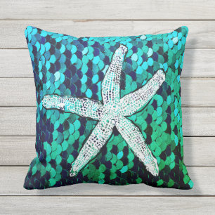 Almofada Starfish Branco Literatura Sequências de Sereia A