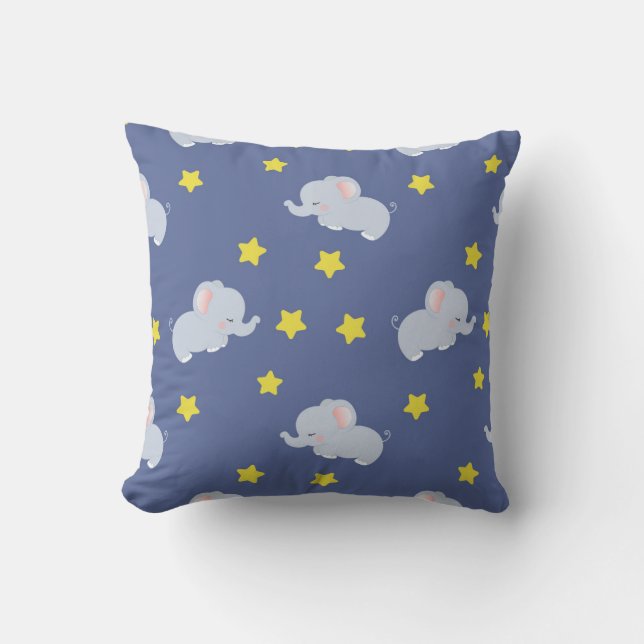 Almofada Starry Elephant Slumber (Frente)